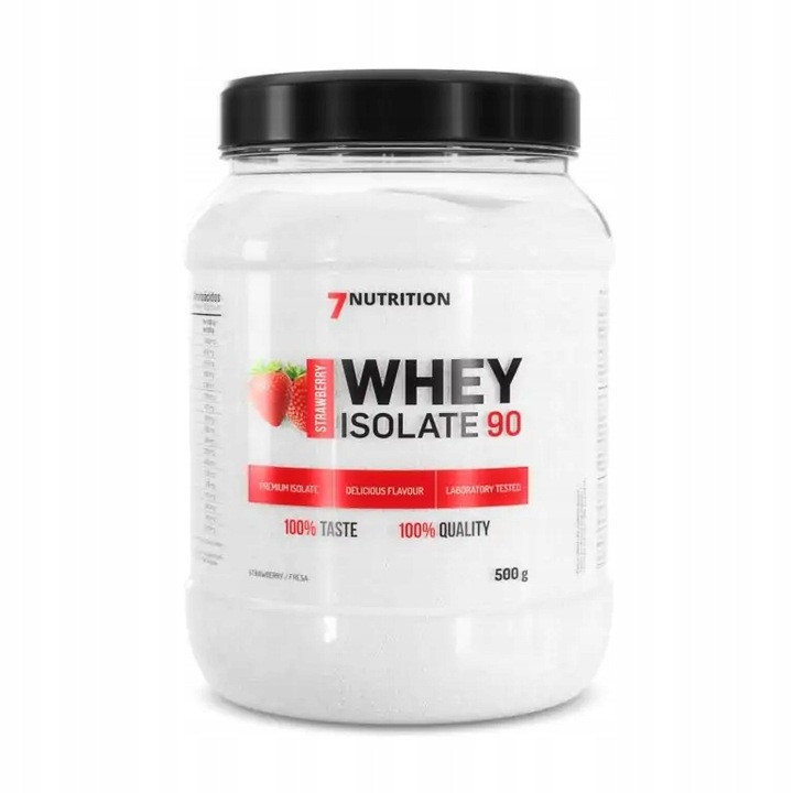 7NUTRITION WHEY ISOLATE 90 odżywka białkowa izolat 500g smak truskawka