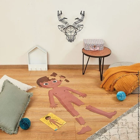 Janod Puzzle edukacyjne gigantyczne Ciało człowieka 50, 75 i 100 elementów 5 +