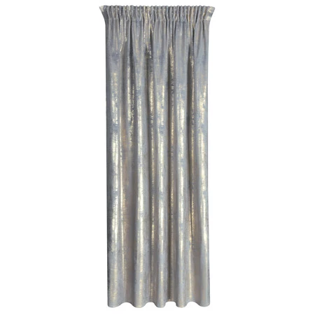 ZASŁONA GOTOWA RENIA NA TAŚMIE 140 X 270 CM SREBRNY