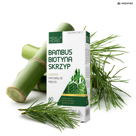 Medica Herbs Bambus Biotyna Skrzyp 60 kaps.