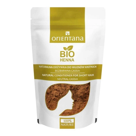 Orientana - Naturalna odżywka do włosów krótkich. Bio Henna Bezbarwna Cassia - 50 g