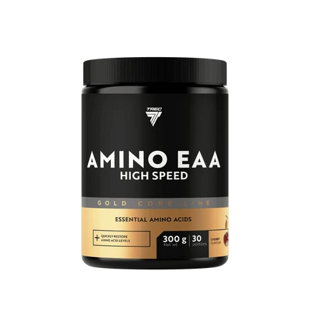 Trec GOLD CORE LINE AMINO EAA HIGH SPEED Aminokwasy 300g smak wiśnia