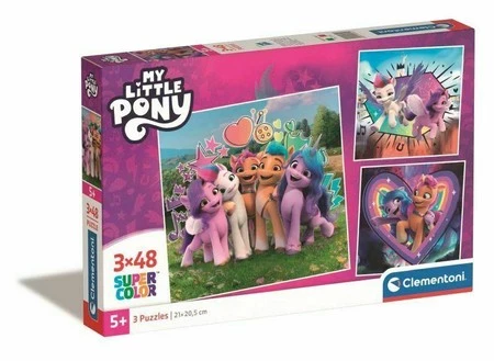 Clementoni Puzzle 3x48el SuperColor My Little Pony 25322