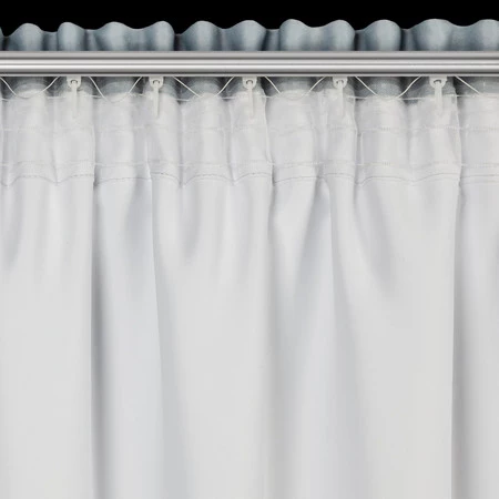 ZASŁONA GOTOWA NILA NA TAŚMIE 140 X 270 CM SREBRNY