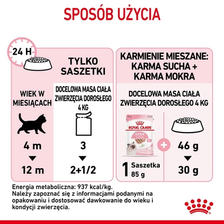 ROYAL CANIN KITTEN w pasztecie 85g