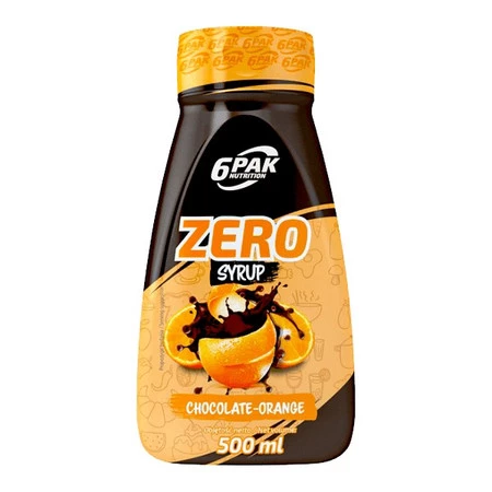 6PAK Syrop ZERO 500ml smak czekolada pomarańcza