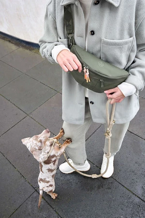 PALOPA Torebka nerka na smakołyki dla psa Emma dark olive