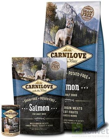 CARNILOVE Dog Adult Salmon ŁOSOŚ dla psa 1,5kg