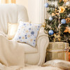 POSZEWKA ŚWIATECZNA CAROL01 45 X 45 CM BIAŁY