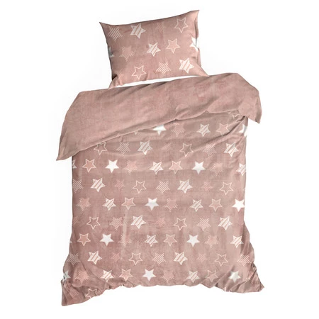 Komplet pościeli Flano 4 200 x, 220 cm, Pudrowy róż