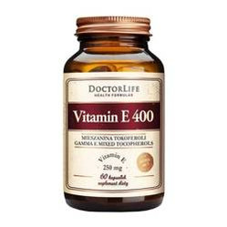 DoctroLife Vitamin E-400 268mg suplement diety 60 kaps.