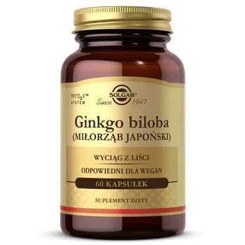 Solgar Ginkgo Biloba Leaf Extract 60 kaps.