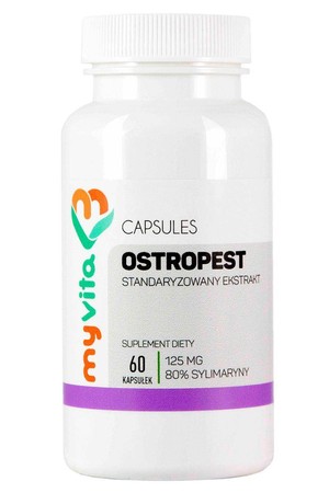 MyVita Ostropest ekstrakt (80% sylimaryny) 125mg, 60kaps.