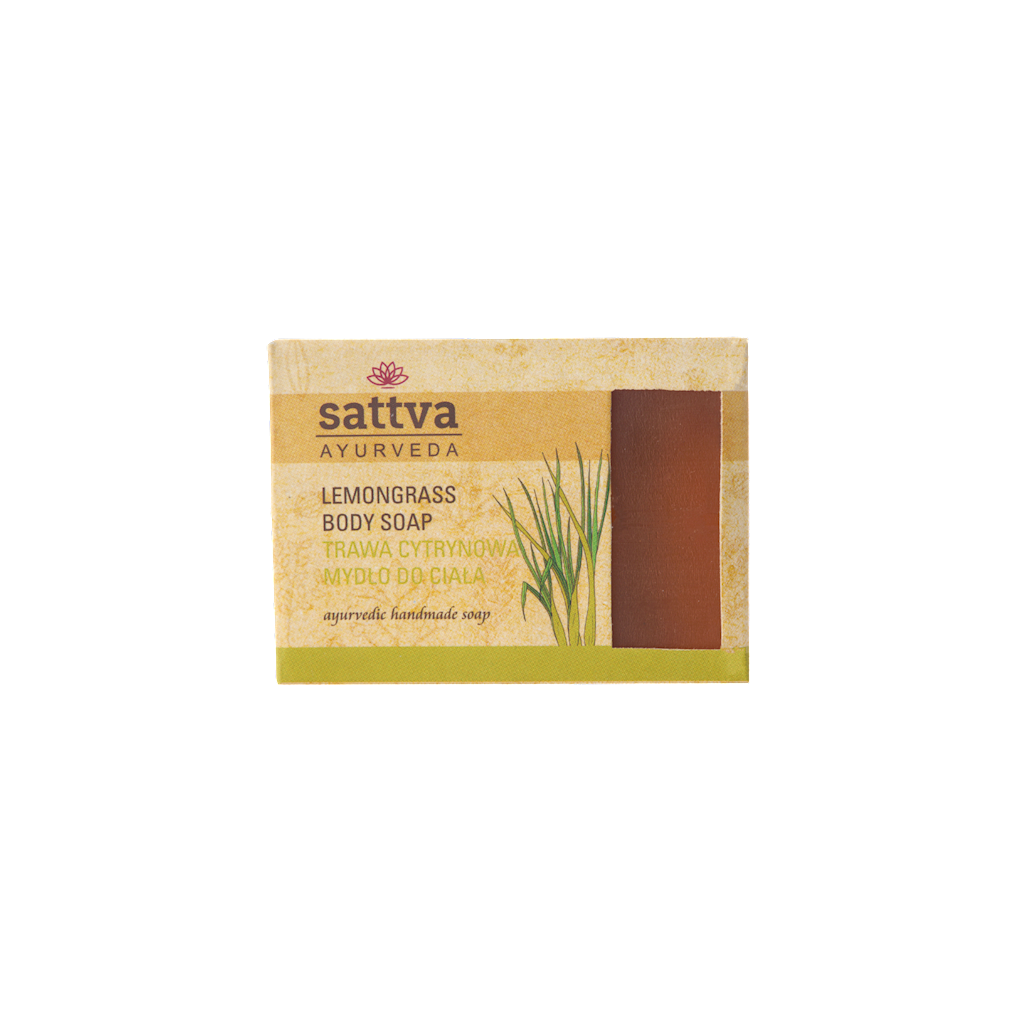 Zestaw 2x Mydło w kostce do ciała trawa cytrynowa 125 g - SATTVA - Nabea.pl