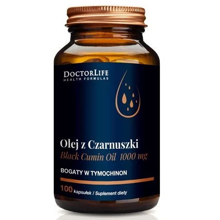 Black Cumin Oil olej z czarnuszki 1000mg suplement diety 120 kapsułek