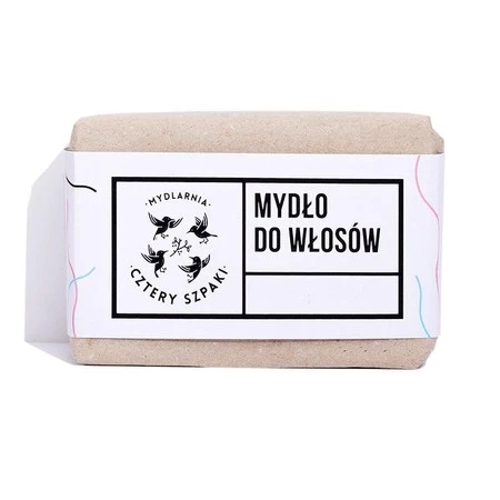 Mydlarnia Cztery Szpaki - Mydło do włosów. Olej rycynowy - 110 g