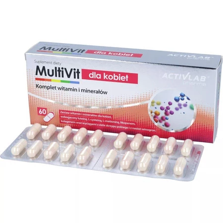 Multivit Activlab Pharma dla kobiet 60 kaps.