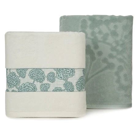 Komplet Ręczników 2 37 x 25 x 10 cm, Miętowy