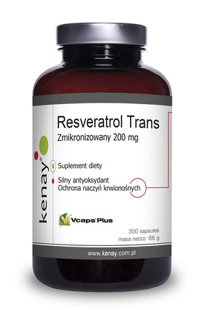 Zmikronizowany Resveratrol 200 mg (300 kaps.)