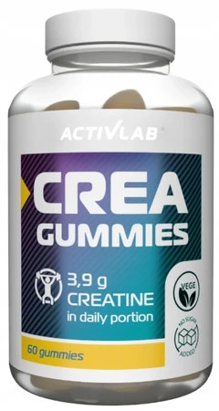 ACTIVLAB CREA GUMMIES kreatyna monohydrat 60 żelek smak lemon i limonka