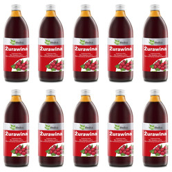 Zestaw 10x EkaMedica Żurawina 1l