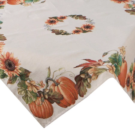 Obrus gobelinowy szerokość: 100 cm, długość: 100 cm, kolor: naturalny