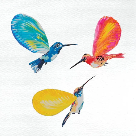 Janod Zestaw kreatywny Malowanie łańcuszkiem Pouring painting Kwiaty I love creativity 8+