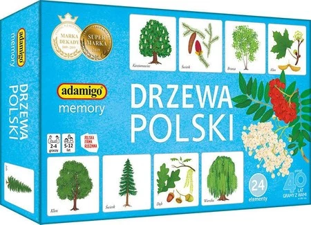 Memory Drzewa Polski gra pamięciowa ADAMIGO