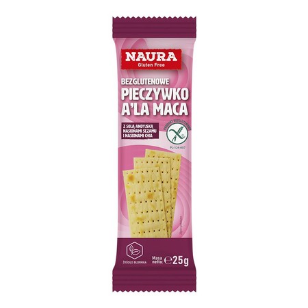 Zestaw 2x Pieczywko chrupkie z solą andyjską, nasionami sezamu i nasionami chia bez glutenu 25g