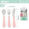 Beaba, Sztućce ze stali nierdzewnej 12 m+ Old Pink