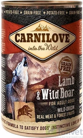 CARNILOVE Dog Adult Lamb / Wild Boar Jagnięcina Dzik 400g