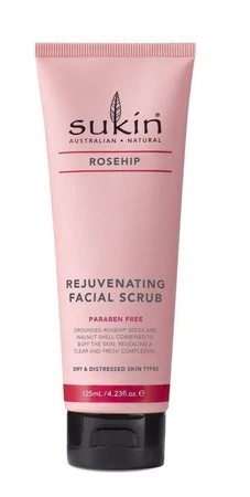 Sukin, ROSEHIP Odświeżający scrub do twarzy, 125ml