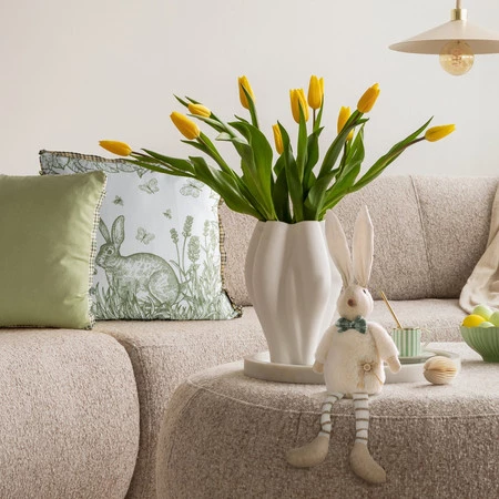 Poszewka Wiosna 60 30 x 50 cm, Kremowy