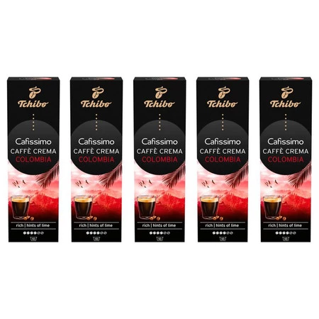 Zestaw 5x Tchiba kawa Cofissimo Barista Colombia 10 szt w kaspułkch