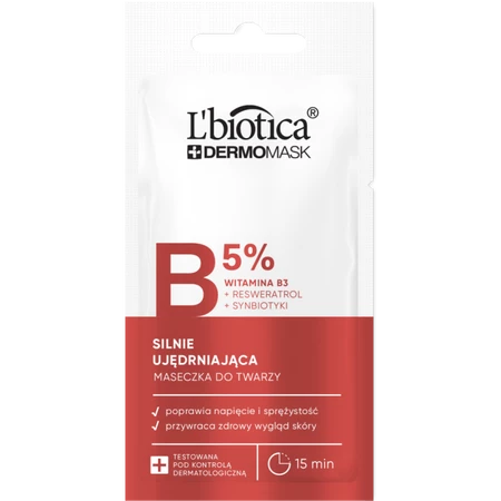 L'biotica Dermomask silnie ujędrniająca maska z witaminą B3 8ml