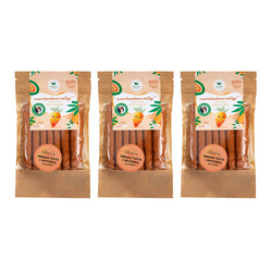 Zestaw 3x Naturalnie zdrowi Marchewkowe rollsy naturalny 50 g