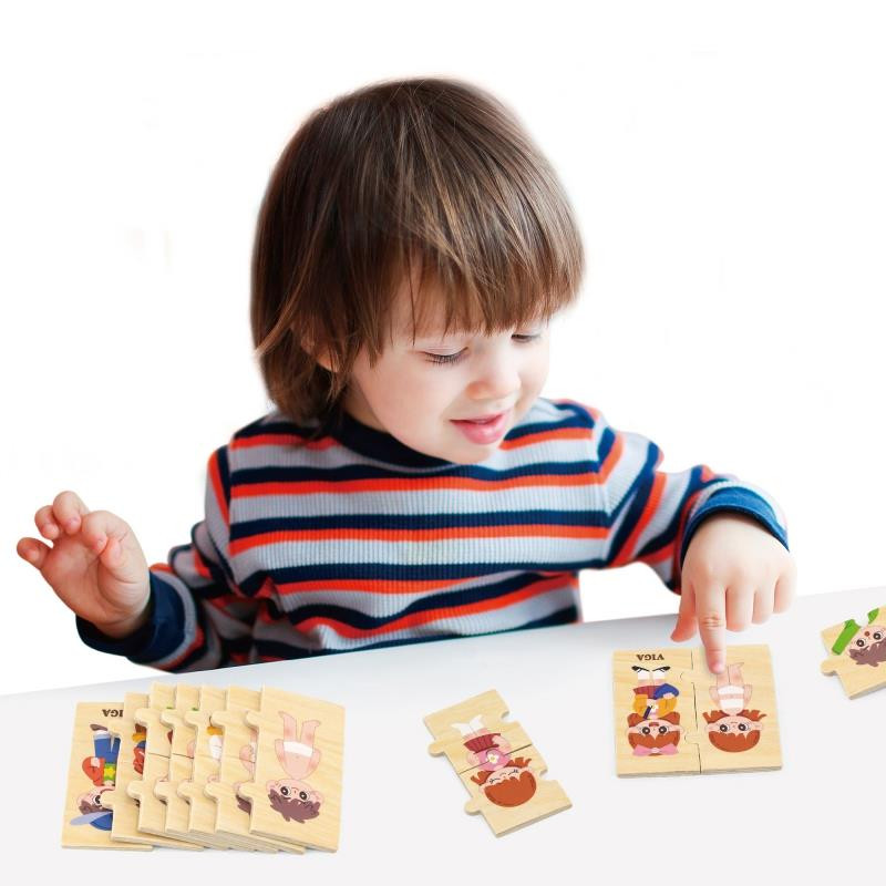 VIGA Drewniana Układanka Edukacyjna Dzieci Ubieranie Puzzle | Sklep ...