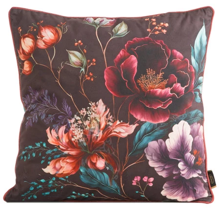 POSZEWKA VELVET 129 45 X 45 CM BORDOWY