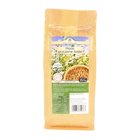 Pięć Przemian Płatki gryczane białe 350 g
