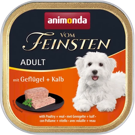 ANIMONDA Vom Feinsten ADULT Drób Cielęcina 150g
