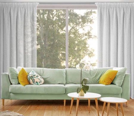 ZASŁONA GOTOWA OFELIA NA TAŚMIE 135 X 270 CM BIAŁY