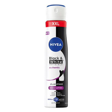Black&amp;White Invisible Authentic antyperspirant spray 250ml