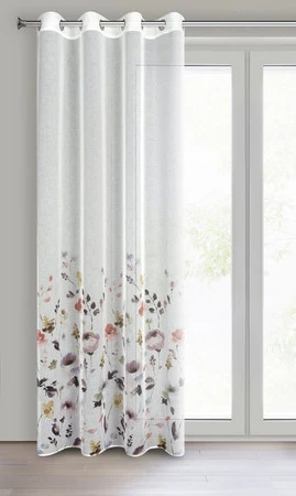 ZASŁONA GOTOWA D91 LAVIN 140 X 250 CM BIAŁY