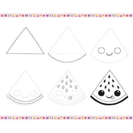 Janod Zestaw kreatywny Rysowanie krok po kroku Modele kawaii 20 rysunków 7+