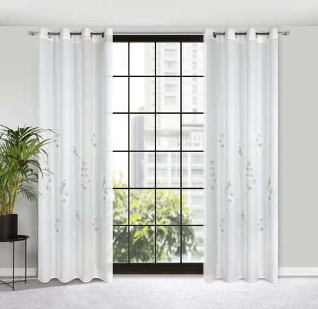 FIRANA GOTOWA ISABEL 140 X 250 CM BIAŁY