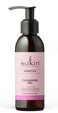Sukin, SENSITIVE Oczyszczający żel do mycia twarzy skóra wrażliwa, 125ml