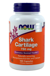 Now - Shark cartilage - Chrząstka rekina - 750 mg - 100 kaps