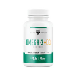 Trec OMEGA 3 + D3  kwasy omega 3 + witamina D3 - 90 kaps.