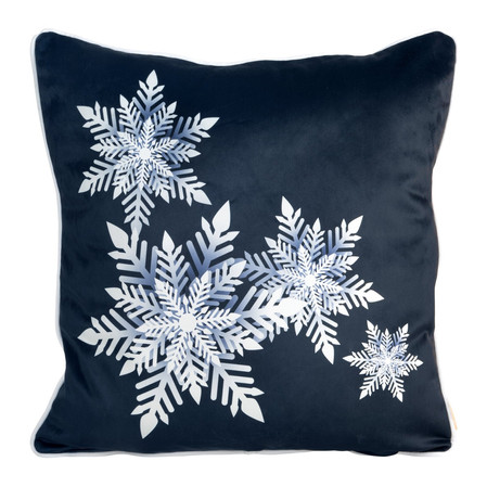 POSZEWKA ŚWIATECZNA CAROL02 60 X 60 CM GRANATOWY