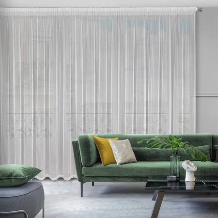 FIRANA GOTOWA NOELIA NA TAŚMIE 300 X 270 CM BIAŁY